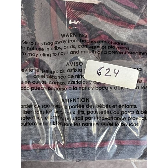 Tony Hawk Men's Button Down Shirt Long Sleeve Gray Red Stiped Size XL Skateboard - Picture 8 of 8